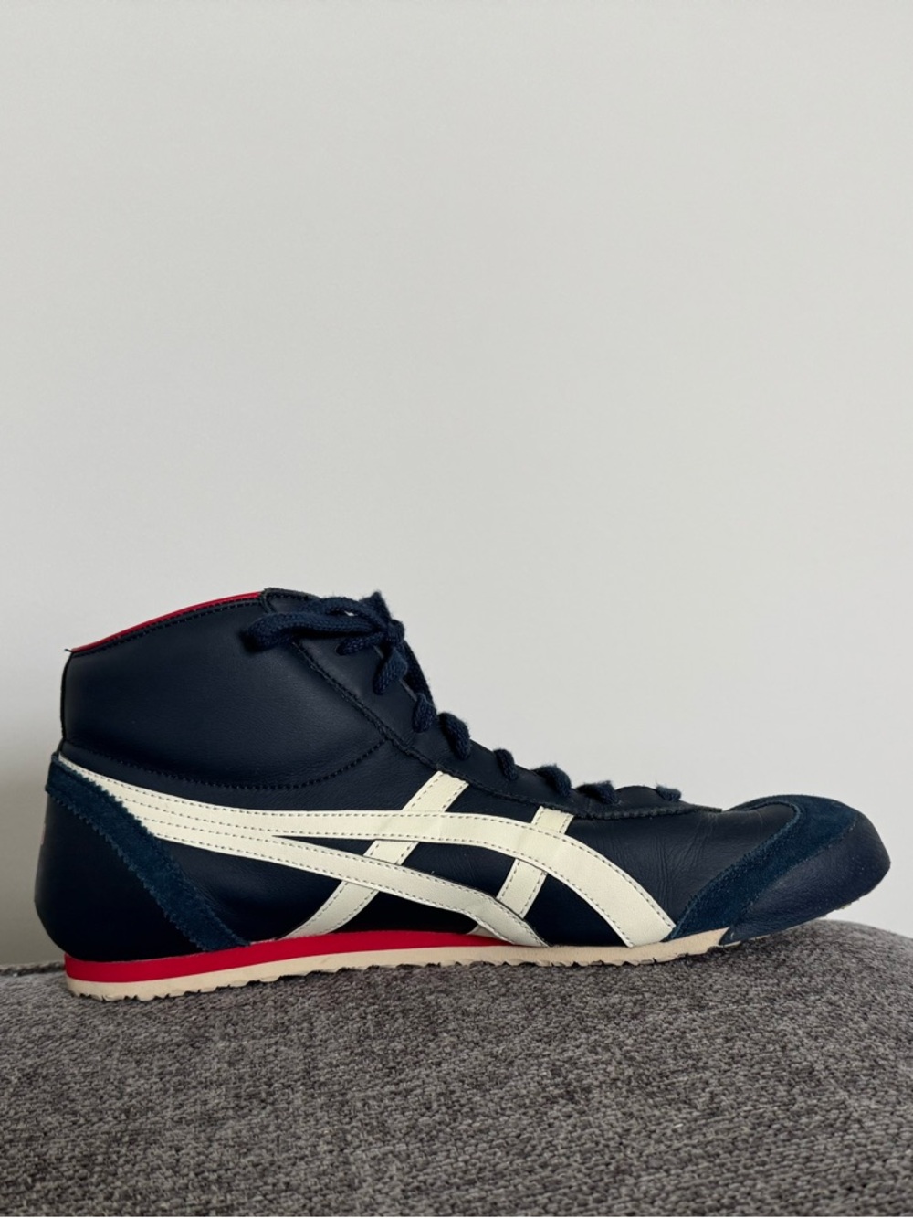 Onitsuka Tiger Mexico Mid Runner — Navy/White/Red, Men’s 11, NWOT - Picture 5 of 9